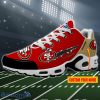 San Francisco 49ers Personalized NFL Ripped Swoosh Air Cushion Shoes