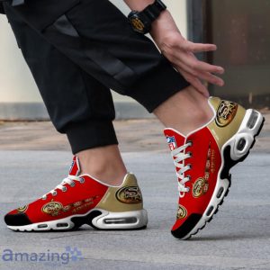 San Francisco 49ers Personalized Sparkle NFL Air Cushion Shoes Product Photo 3