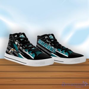San Jose Sharks High Top Shoes American Flag Sneakers Product Photo 3
