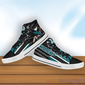 San Jose Sharks High Top Shoes American Flag Sneakers Product Photo 4