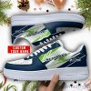 Seattle Seahawks Personalized Name Air Force 1 Shoes For Fans Gift