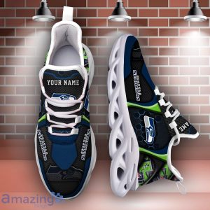 Seattle Seahawks Sport Gift Sneakers Personalized Name Max Soul Shoes image Seattle Seahawks Sport Gift Sneakers Personalized Name Max Soul Shoes Product Photo 2
