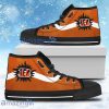 Simple Van Sun Flame Cincinnati Bengals High Top Shoes For Men And Women
