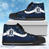Simple Van Sun Flame Detroit Tigers High Top Shoes For Men And Women