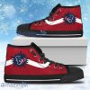Simple Van Sun Flame Houston Texans High Top Shoes For Men And Women