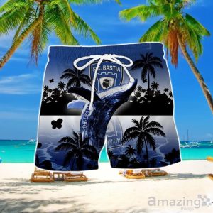 Sporting Club Di Bastia Hawaiian Shirt And Short New Design For Fans Product Photo 2