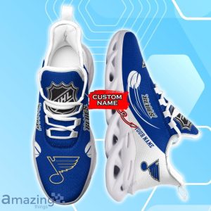 St. Louis Blues Custom Name Max Soul Shoes New Sneakers For Fans Product Photo 3