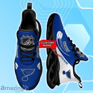 St. Louis Blues Custom Name Max Soul Shoes New Sneakers For Fans Product Photo 4