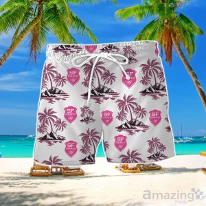Stade Francais Hawaiian Shirt And Short For Fans Product Photo 2