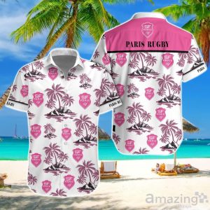 Stade Francais Hawaiian Shirt And Short For Fans Product Photo 1