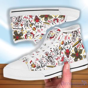 Stranger Things High Top Shoes Pattern Symbols Product Photo 2