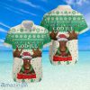 Sweden Christmas Relaxed Hawaiian Shirt Moose Beige Green