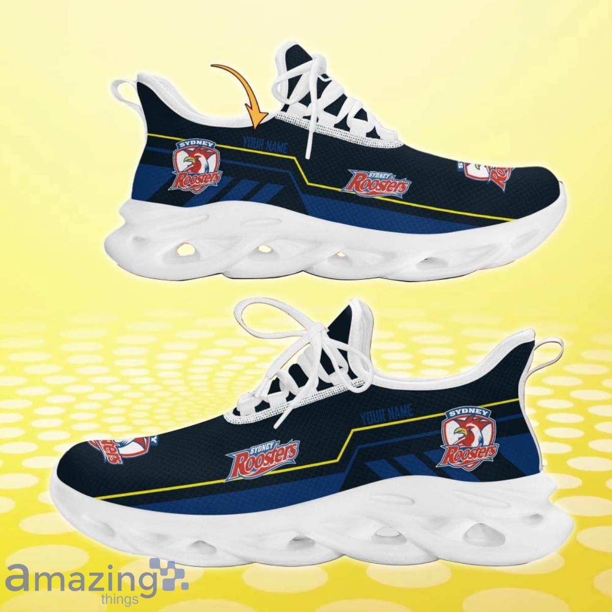 Sydney Roosters Max Soul Shoes Custom Name Best Gift For Men And Women image Sydney Roosters Max Soul Shoes Custom Name Best Gift For Men And Women Product Photo 2