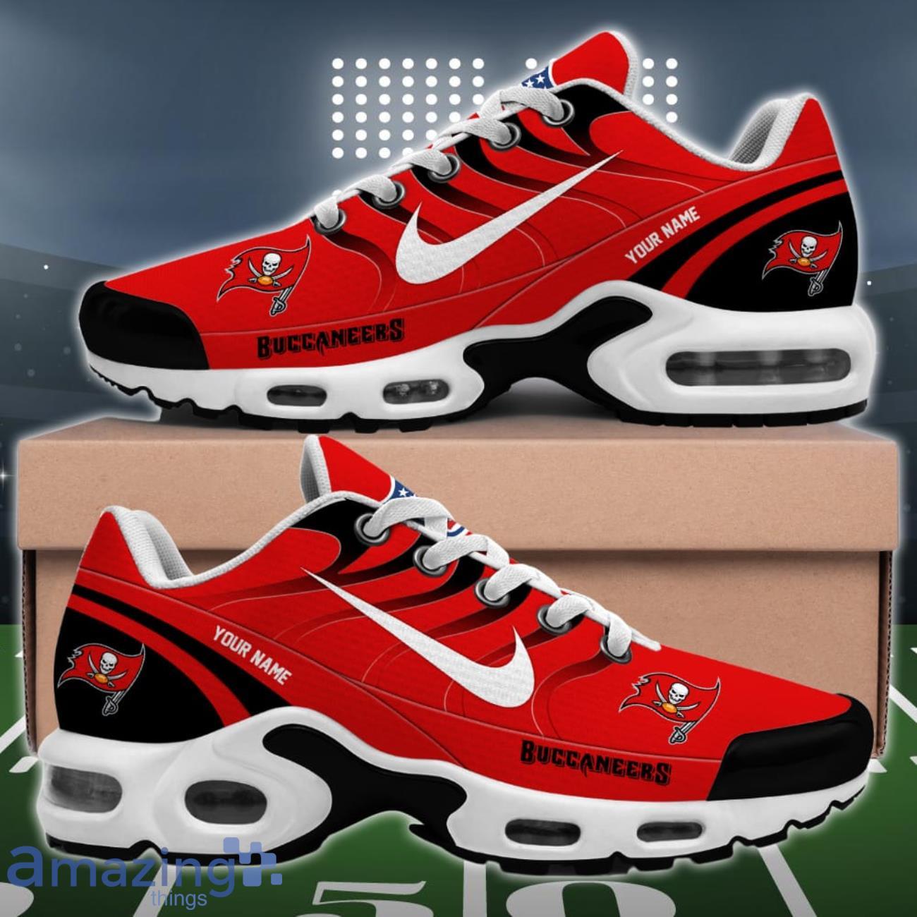 Tampa Bay Buccaneers Custom Name NFL Sport Air Cushion Sport Shoes image Tampa Bay Buccaneers Custom Name NFL Sport Air Cushion Sport Shoes Product Photo 2