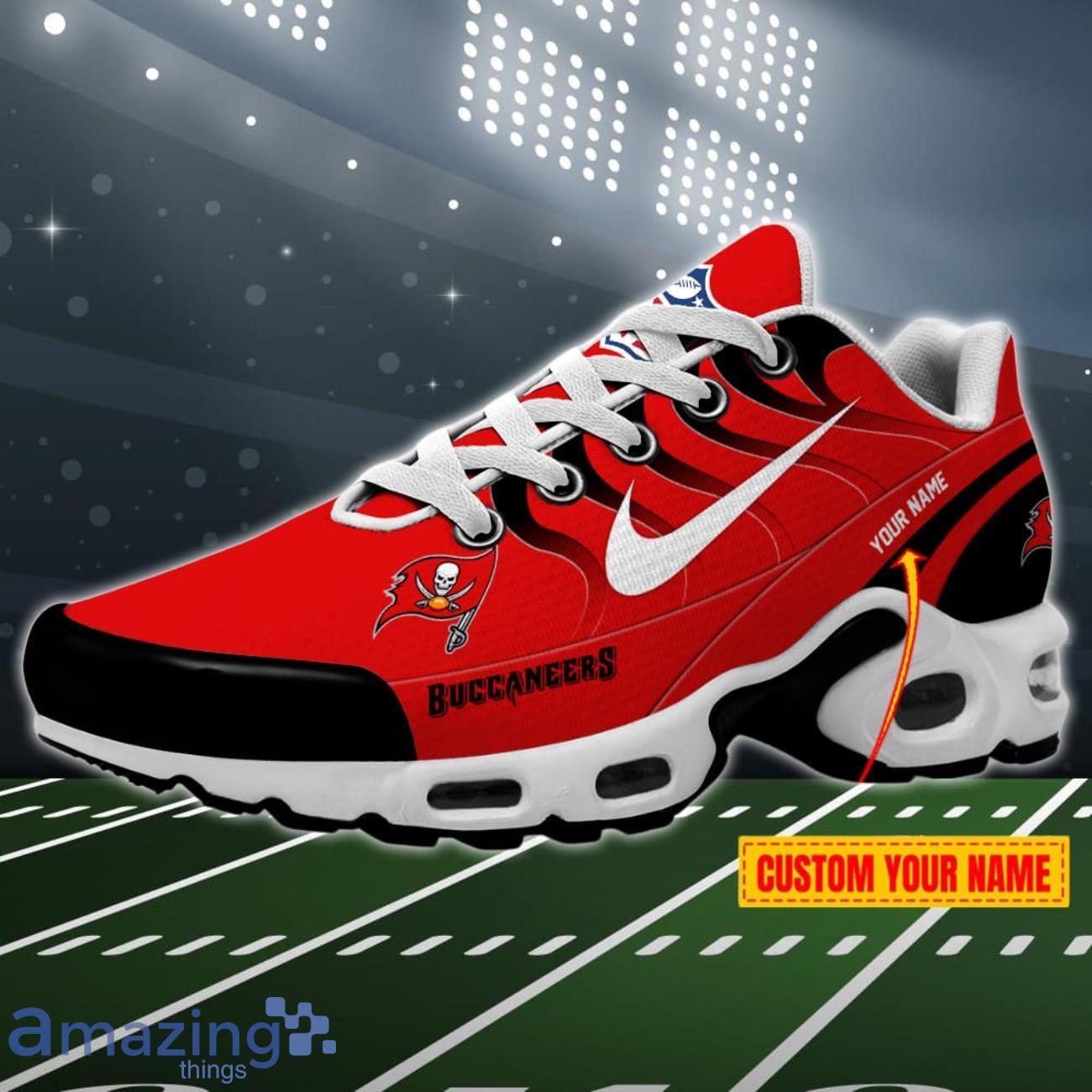 Tampa Bay Buccaneers Custom Name NFL Sport Air Cushion Sport Shoes image Tampa Bay Buccaneers Custom Name NFL Sport Air Cushion Sport Shoes Product Photo 1