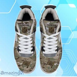 Tampa Bay Buccaneers NFL Camo Custom Name Air Jordan 4 For Fans Product Photo 3