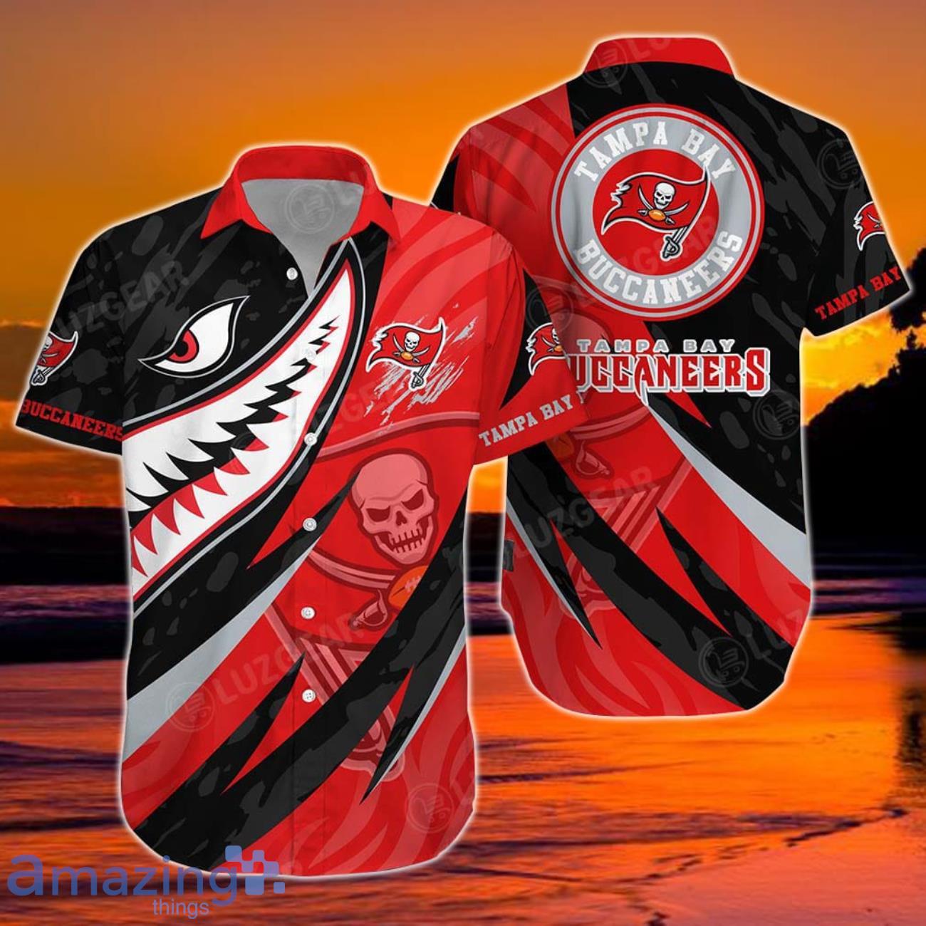 Tampa Bay Buccaneers NFL Hawaiian Shirt Graphic 3D Printed New Trends Summer For Fan NFL Enthusiast image Tampa Bay Buccaneers NFL Hawaiian Shirt Graphic 3D Printed New Trends Summer For Fan NFL Enthusiast Product Photo 1