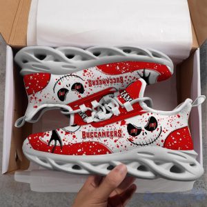 Tampa Bay Buccaneers White C Max Soul Shoes Custom Name Exclusive Sneakers For Real Fans Product Photo 2