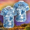 Tampa Bay Rays 3D Hawaiian Shirt Summer Gifts Tropical Flower Short Sleeve Shirt