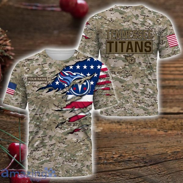 Tennessee Titans NFL Camo Team 3D Printed Hoodie - Teeruto