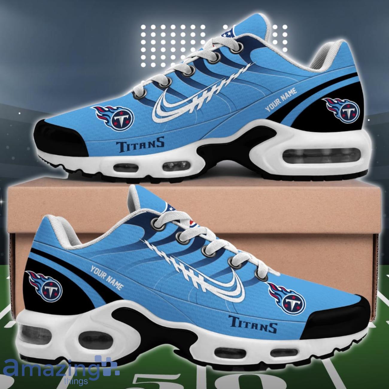 Tennessee Titans New Version Custom Kicks NFL Sport Air Cushion Shoes image Tennessee Titans New Version Custom Kicks NFL Sport Air Cushion Shoes Product Photo 2