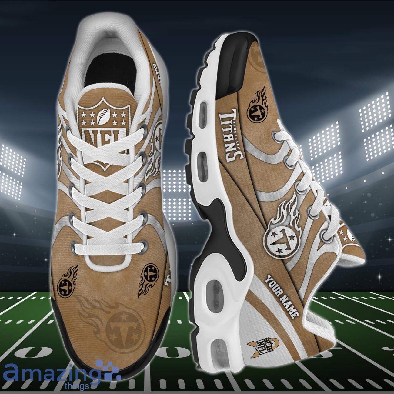 Tennessee Titans NFL Air Cushion Shoes Veteran Custom Number & Name image Tennessee Titans NFL Air Cushion Shoes Veteran Custom Number & Name Product Photo 3