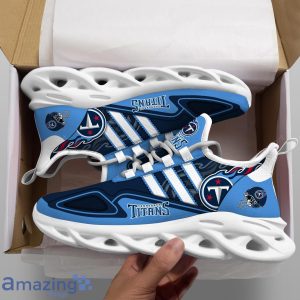 Tennessee Titans NFL Team Special Max Soul Striped Trend Sneakers Product Photo 2