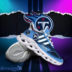 Tennessee Titans NFL Team Special Max Soul Striped Trend Sneakers Product Photo 3