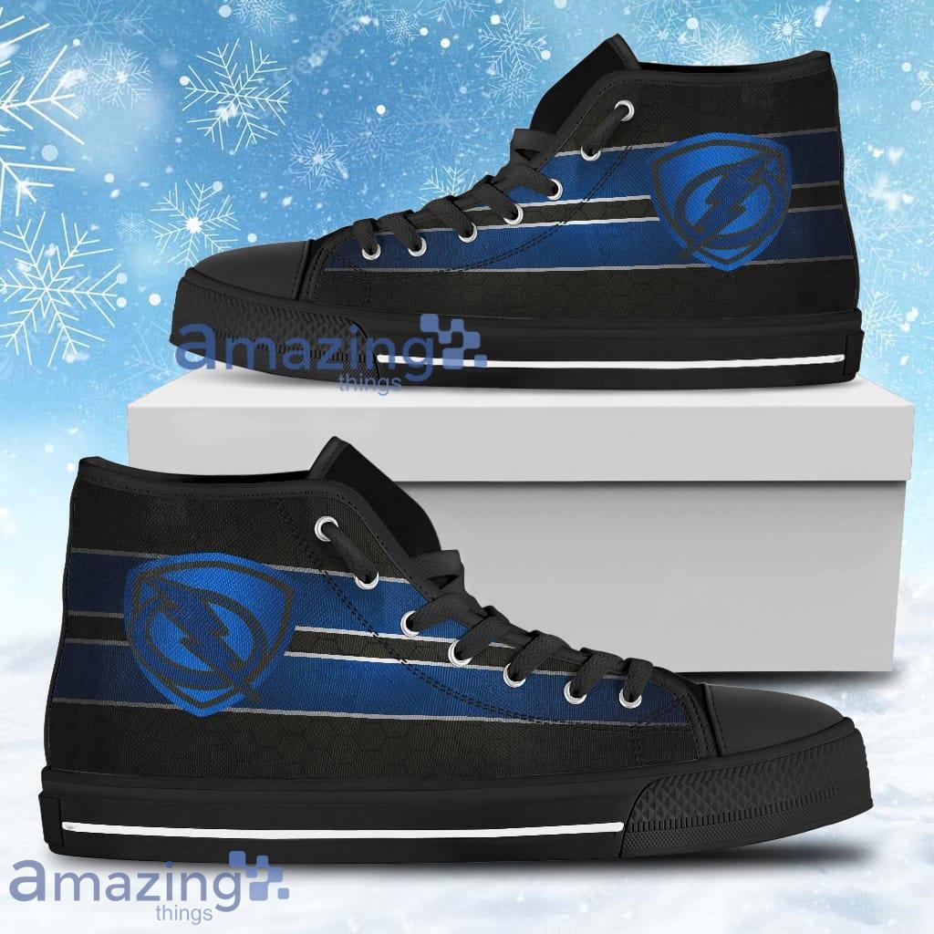 The Shield Tampa Bay Lightning High Top Shoes For Men And Women image The Shield Tampa Bay Lightning High Top Shoes For Men And Women Product Photo 1