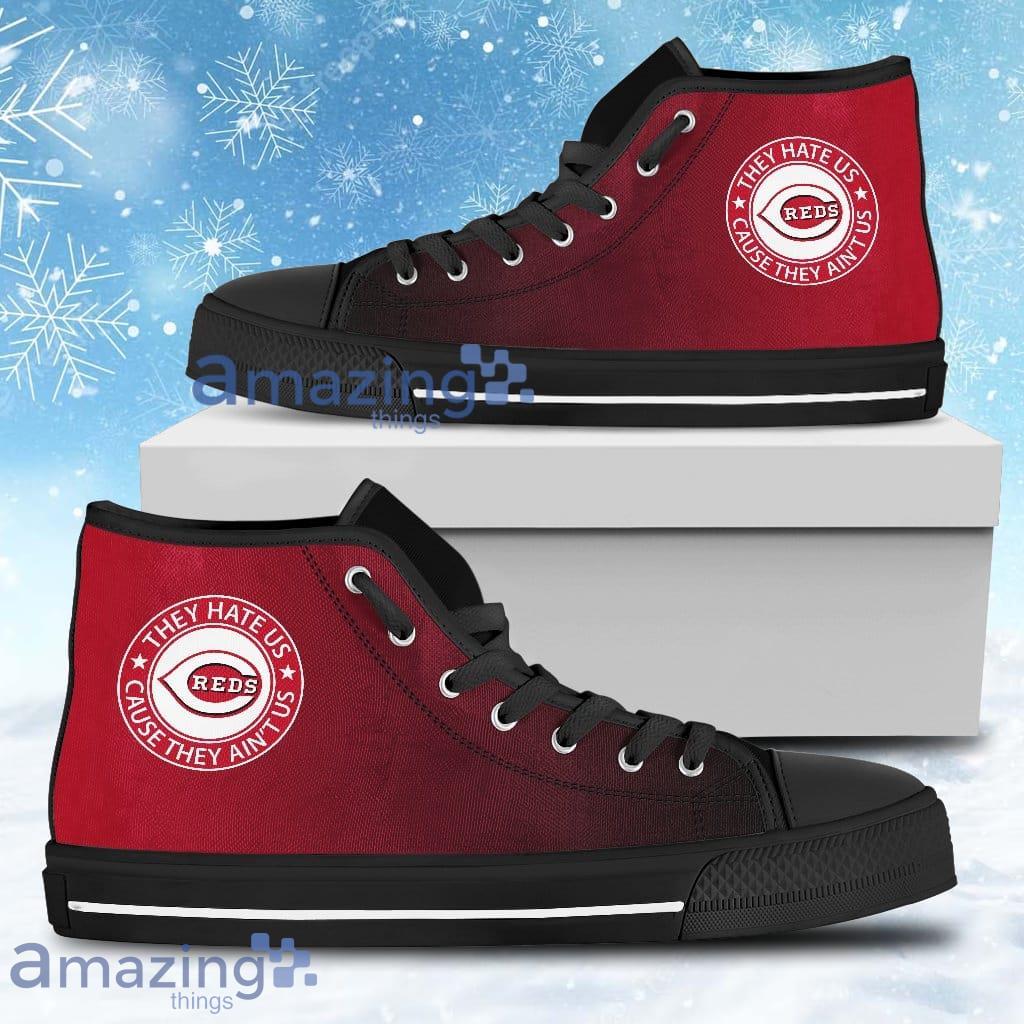 They Hate Us Cause They Ain't Us Cincinnati Reds High Top Shoes For Men And Women image They Hate Us Cause They Ain't Us Cincinnati Reds High Top Shoes For Men And Women