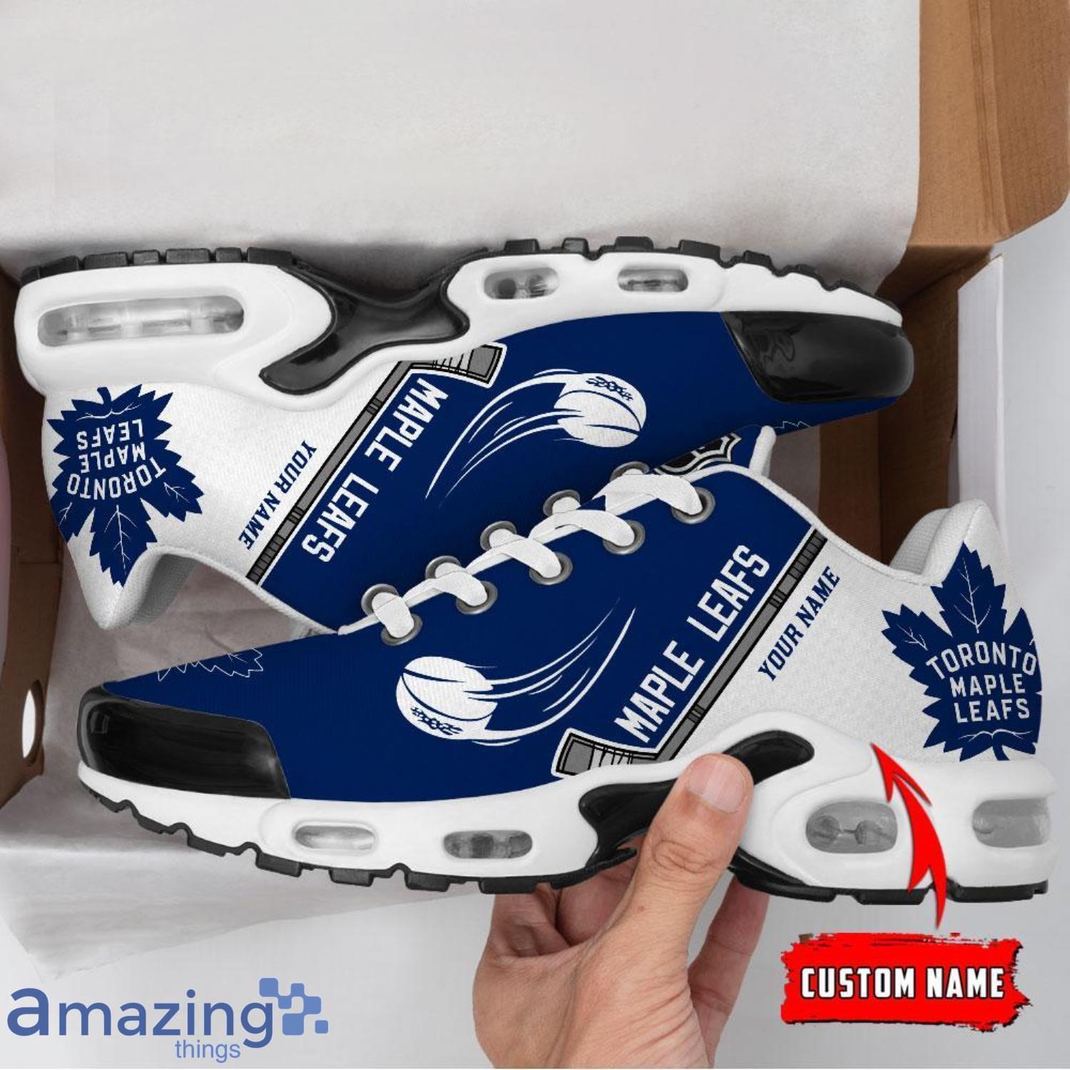 Toronto Maple Leafs NHL Custom Name Air Cushion Sports Shoes New Trend Sprot Shoes image Toronto Maple Leafs NHL Custom Name Air Cushion Sports Shoes New Trend Sprot Shoes Product Photo 2