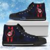 Triple Stripe Bar Dynamic Cleveland Indians High Top Shoes V1 For Men And Women