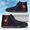 Triple Stripe Bar Dynamic Cleveland Indians High Top Shoes V3 For Men And Women