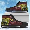 Turtle Washington Redskins Ninja High Top Shoes For Men And Women