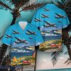 US Air Force 36th Airlift Squadron Lockheed C-130 Hercules Hawaiian Shirt 3D Printed Aloha Summer Gift