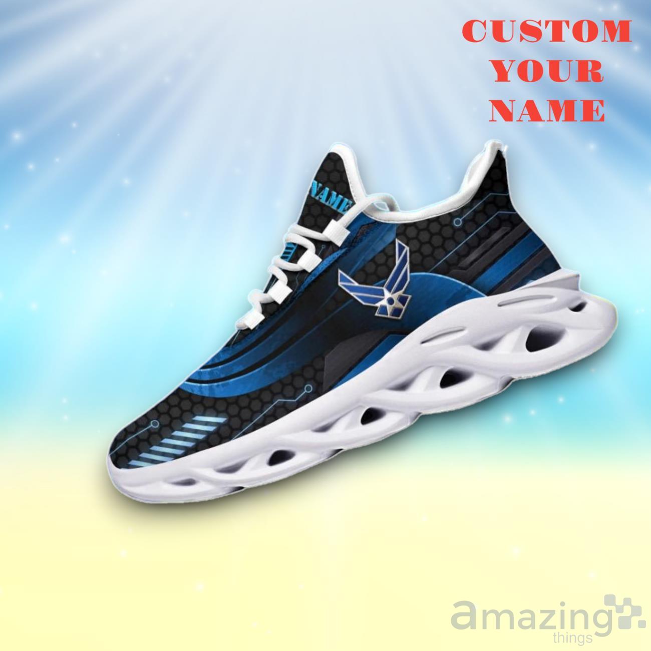 US Air Force White Max Soul Shoes Custom Name Exclusive Sneakers For Men And Women image US Air Force White Max Soul Shoes Custom Name Exclusive Sneakers For Men And Women Product Photo 1