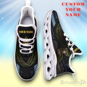 US Army White Max Soul Shoes Custom Name Exclusive Sneakers For Men Women Product Photo 2