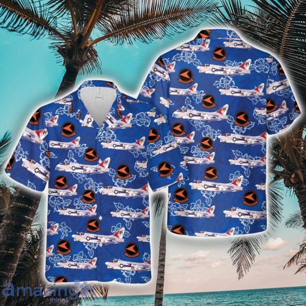 U.S. Navy A-7 Corsair from squadron VA-81 Best Summer Gift Aloha Hawaiian Shirt 3D Printed Product Photo 1