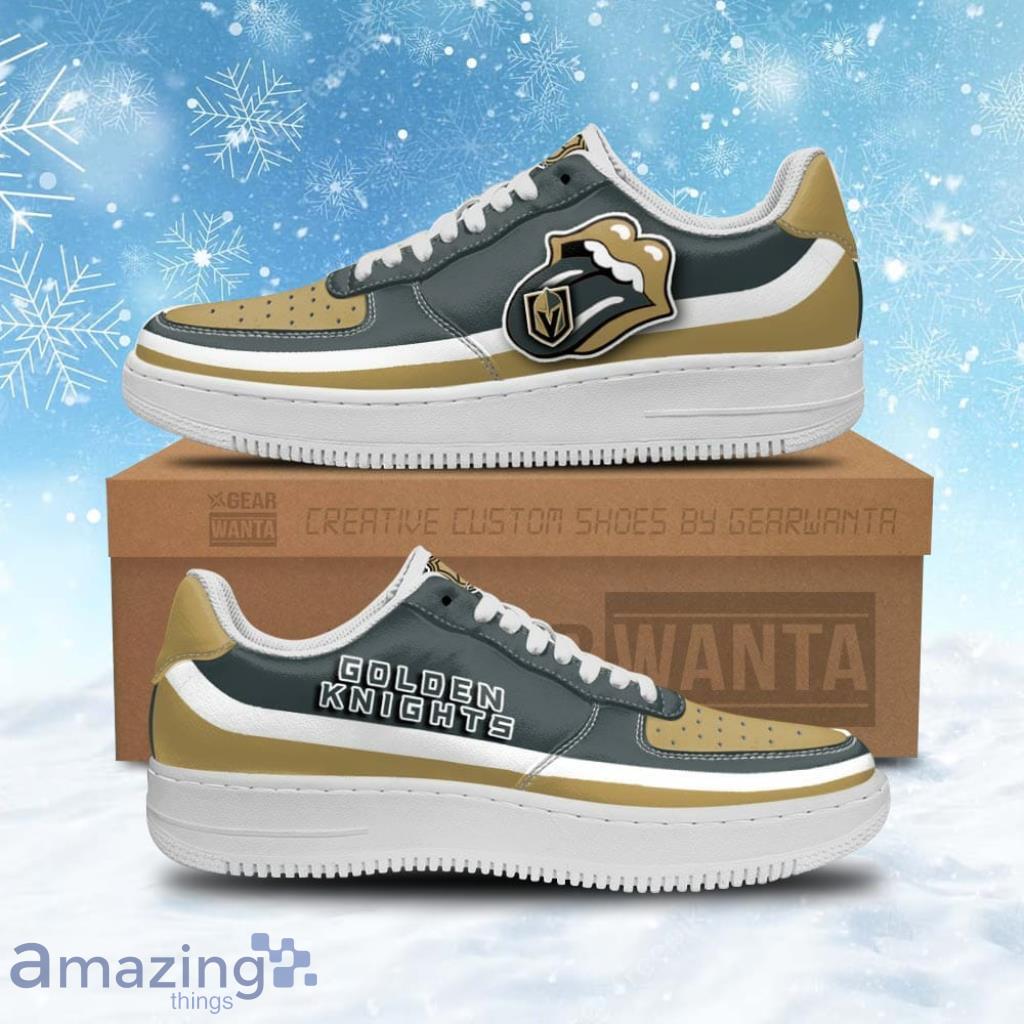 Vegas Golden Knights Air Sneakers Custom Force Shoes Sexy Lips For Fans image Vegas Golden Knights Air Sneakers Custom Force Shoes Sexy Lips For Fans Product Photo 1