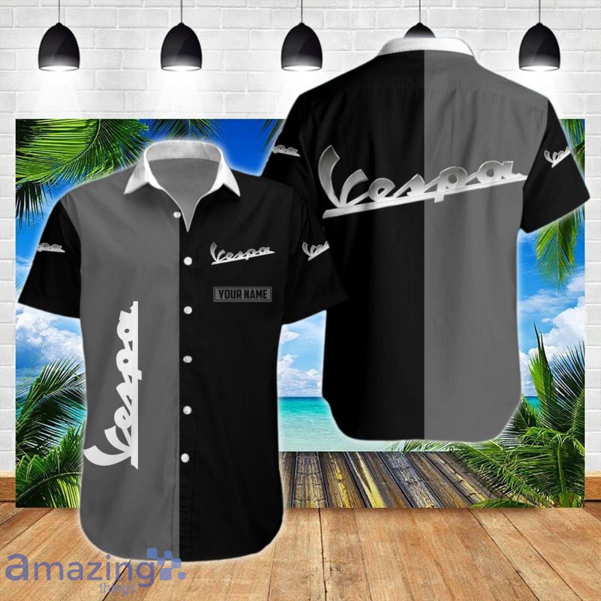 Vespa Hawaiian Style Shirt Gift For Men And Women image Vespa Hawaiian Style Shirt Gift For Men And Women Product Photo 1