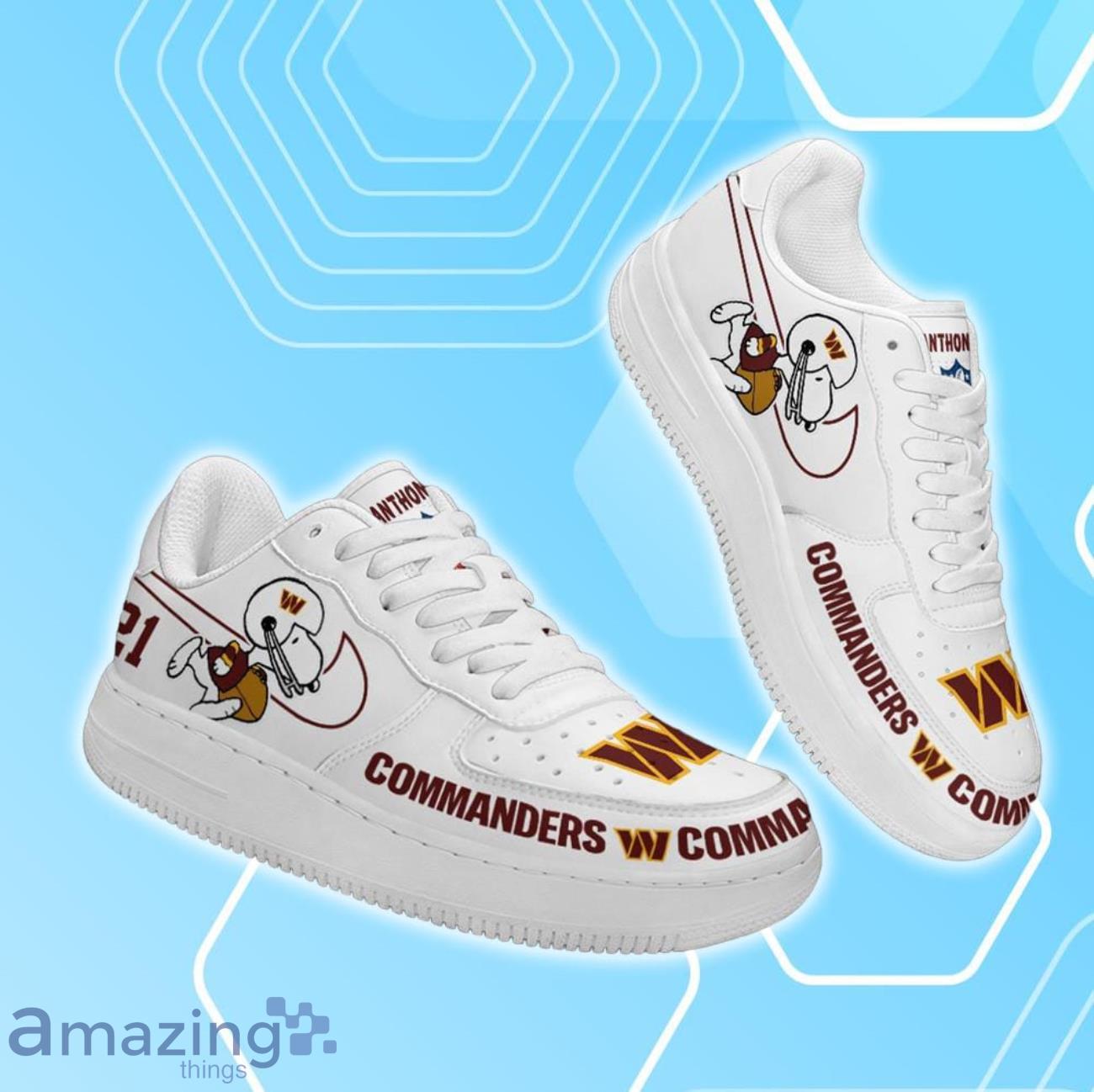 Washington Commanders Air Force Shoes Snoopy Custom Number & Name image Washington Commanders Air Force Shoes Snoopy Custom Number & Name Product Photo 2