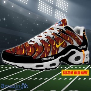 Washington Commanders NFL Pattern Swoosh Custom Name Air Cushion Sport Shoes Product Photo 1