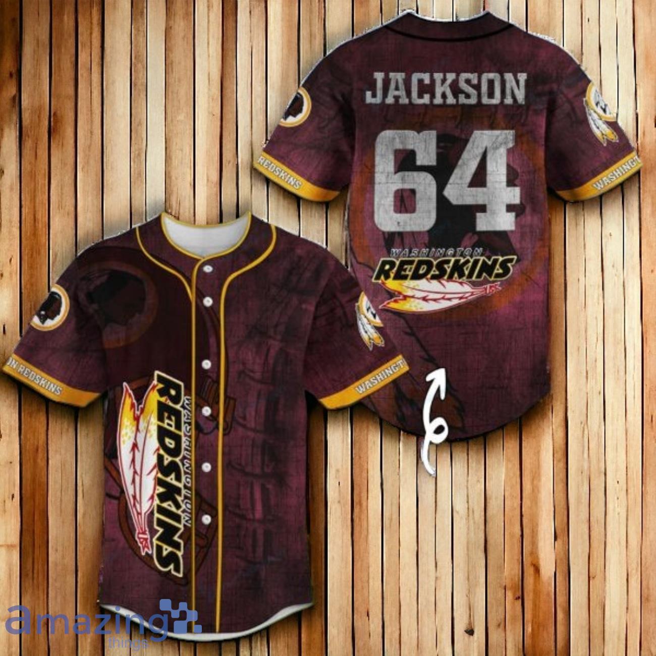 Washington redskins sales baseball jersey