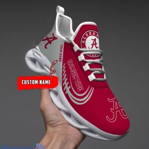 Custom Name NCAA Alabama Crimson Tide Personalized Sneakers Max Soul Shoes Product Photo 1