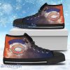 White Smoke Vintage Chicago Bears High Top Shoes For Men And Women