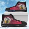 White Smoke Vintage Chicago Blackhawks High Top Shoes For Men And Women
