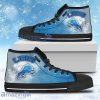 White Smoke Vintage Detroit Lions High Top Shoes For Men And Women