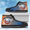 White Smoke Vintage New York Islanders High Top Shoes For Men And Women
