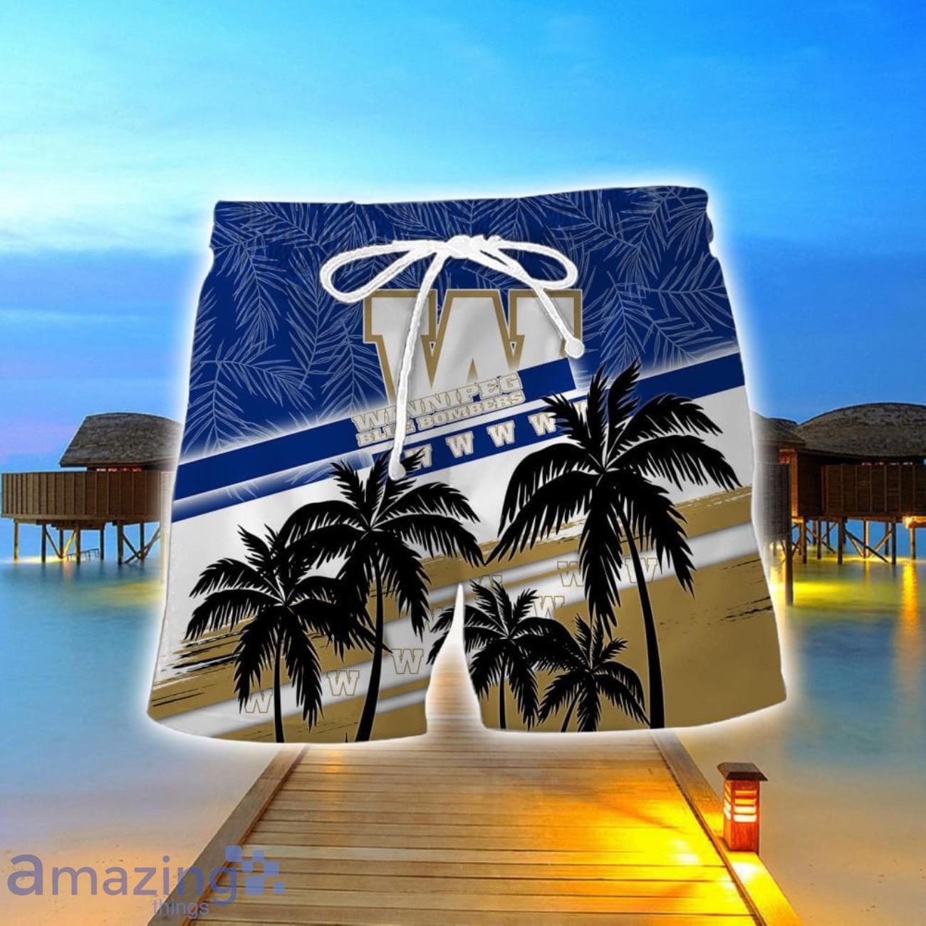 Winnipeg Blue Bombers Team Hawaii Shirt 3D Aloha Hawaiian Shirt And Shorts image Winnipeg Blue Bombers Team Hawaii Shirt 3D Aloha Hawaiian Shirt And Shorts Product Photo 2
