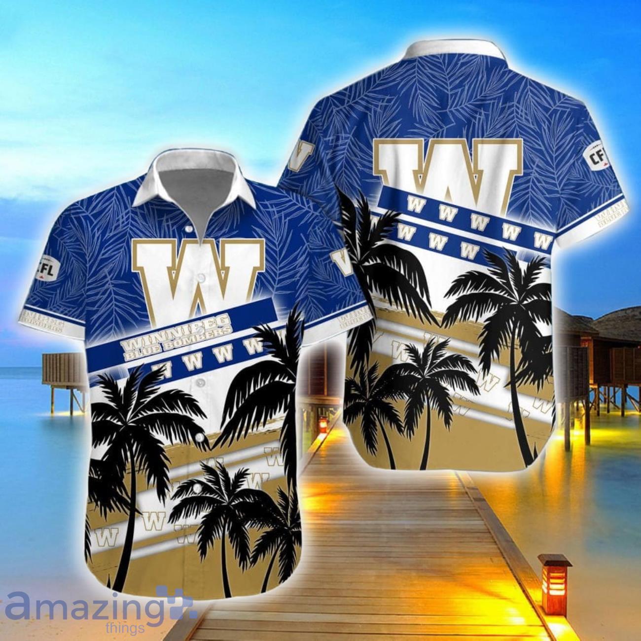 Winnipeg Blue Bombers Team Hawaii Shirt 3D Aloha Hawaiian Shirt And Shorts image Winnipeg Blue Bombers Team Hawaii Shirt 3D Aloha Hawaiian Shirt And Shorts Product Photo 1